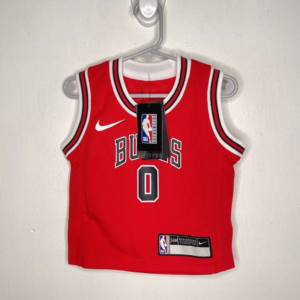 Nike NBA Chicago Bulls Coby White Jersey Baby Boys Size 24 Months Basketball